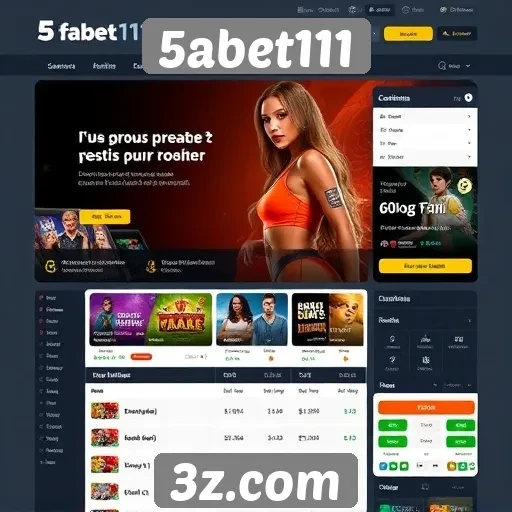 Interface do usuário no site 5abet111